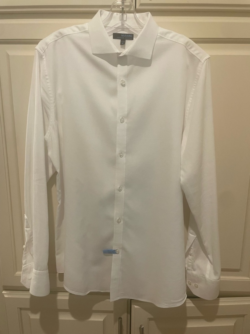 Murano White Men's Dress Shirt - Classic Spread Collar